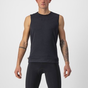 Black Men Castelli BANDITO WOOL SLEEVELESS Base Layer | CMYU70428