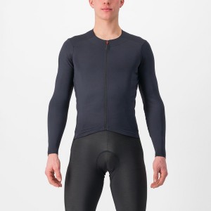 Black Men Castelli FLY LS Jersey | ADUI63087