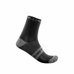 Black Men Castelli SUPERLEGGERA T 12 Socks | WHEJ39025