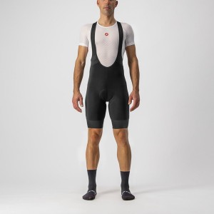 Black Men Castelli TUTTO NANO Bib Shorts | ZYCD03172