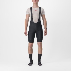 Black Men Castelli UNLIMITED CARGO Bib Shorts | XRLD16294