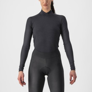 Black Women Castelli BANDITO WOOL W LS Base Layer | AIML29741