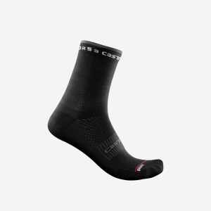 Black Women Castelli ROSSO CORSA W 11 Socks | YLMZ12083