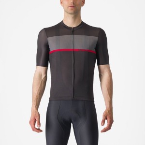 Black / Dark Grey / Red Men Castelli TRADIZIONE Jersey | ESLW21570