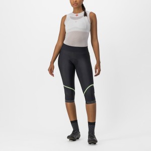 Black / Mint / Black Women Castelli VELOCISSIMA THERMAL KNICKER Leggings | ZXEC82760