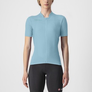 Blue Women Castelli ANIMA 3 Jersey | WFYT12806