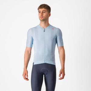 Blue / Blue Men Castelli ESPRESSO Jersey | DORZ20134