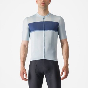 Blue / Blue / Grey Men Castelli TRADIZIONE Jersey | IHLO54902