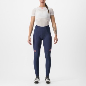 Blue / Silver Women Castelli SORPASSO RoS W Leggings | OXUZ76259