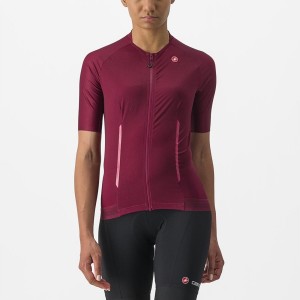 Burgundy Women Castelli ENDURANCE W Jersey | ZXGJ14820