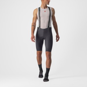 Dark Grey Men Castelli FREE AERO RC Bib Shorts | CKOT40718