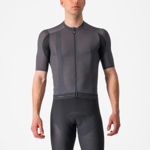 Dark Grey Men Castelli SUPERLEGGERA 3 Jersey | UFPD53147