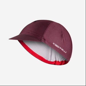 Deep Burgundy Men Castelli ROSSO CORSA 2 Cap | JSCG74839