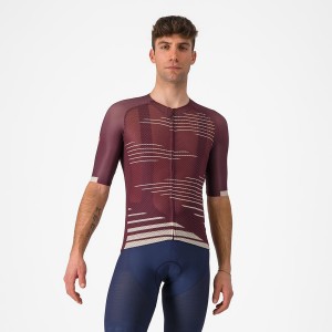 Deep Burgundy / Silver Men Castelli CLIMBER'S 4.0 Jersey | URML65840