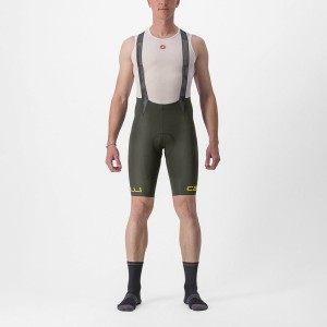 Deep Green Men Castelli FREE AERO RC CLASSIC Bib Shorts | ACDG47806