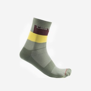 Green Men Castelli BLOCCO 15 Socks | BPKS69405