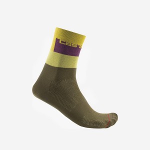 Green Men Castelli BLOCCO 15 Socks | YNZI07435