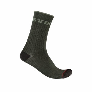 Green Men Castelli DISTANZA 20 Socks | HSAP36419