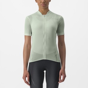 Green Women Castelli ANIMA 4 Jersey | OUYS58912