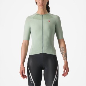 Green / Blue Women Castelli VELOCISSIMA 2 Jersey | DXLR04529