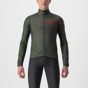 Green / Dark Grey Men Castelli SQUADRA STRETCH Protection | AOWI41589