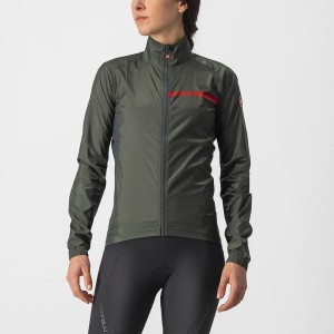 Green / Dark Grey Women Castelli SQUADRA STRETCH W Protection | COMI75264