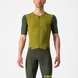 Green / Deep Green Men Castelli PREMIO Jersey | WIML37614