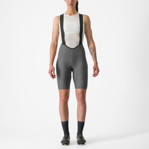 Grey Women Castelli ESPRESSO W DT Bib Shorts | MAOT90821