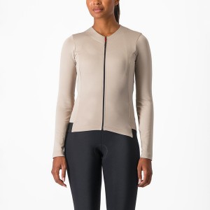 Grey Women Castelli FLY LS W Jersey | DRHJ85371