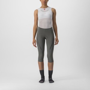 Grey / Dark Grey Women Castelli VELOCISSIMA 3 KNICKER Leggings | YKRQ74921