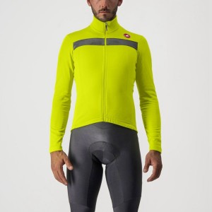 Light Green / Silver Men Castelli PURO 3 FZ Jersey | XTYD14285