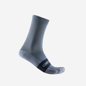 Light Grey Blue Men Castelli ESPRESSO 15 Socks | MWFU78293