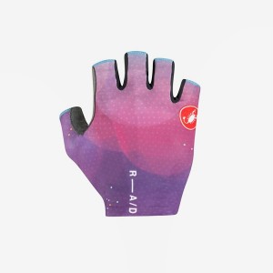 Multicolor Purple Men Castelli COMPETIZIONE 2 Gloves | DLBV57926