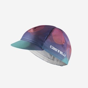 Multicolor Purple Men Castelli R-A/D Cap | SQMD25068