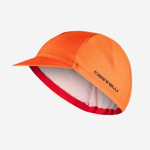 Orange Men Castelli ROSSO CORSA 2 Cap | QAKF54916