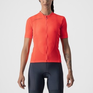 Pink / Dark Grey Blue Women Castelli ANIMA 3 Jersey | TBQX42879