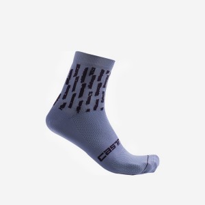 Purple White Women Castelli AERO PRO W 9 CM Socks | UQYJ19730