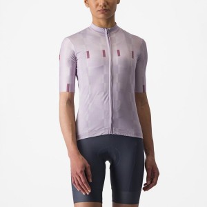 Purple White / Deep Purple Women Castelli DIMENSIONE Jersey | DRTA65340