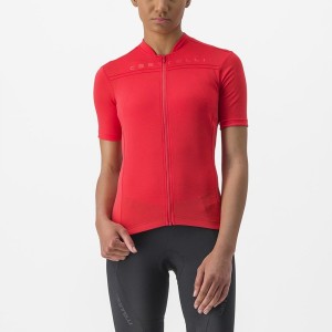 Red Women Castelli ANIMA 4 Jersey | VXEA08371