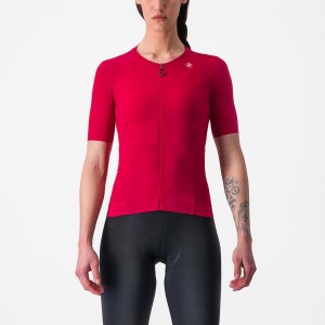 Red Women Castelli PREMIO W Jersey | HGVO62047