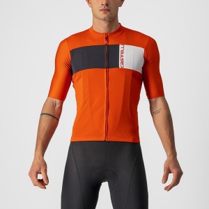 Red / Black / White Men Castelli PROLOGO 7 Jersey | EXGF49215