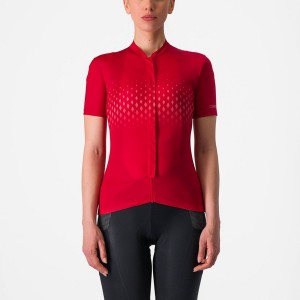 Red / Red Women Castelli UNLIMITED SENTIERO 3 Jersey | NZYL67201