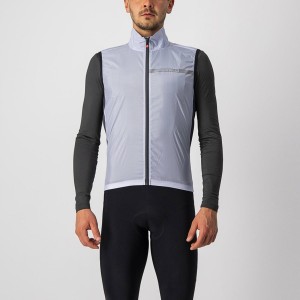 Silver Grey / Dark Grey Men Castelli SQUADRA STRETCH Vest | MZEB64591