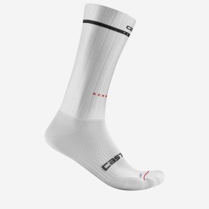 White Men Castelli FAST FEET 2 Socks | MXDW30285