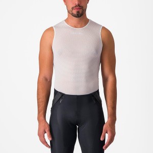 White Men Castelli PRO MESH 2.0 SLEEVELESS Base Layer | ATID12087