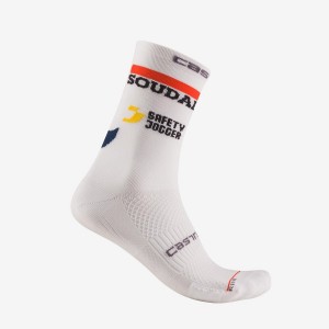 White Men Castelli ROSSO CORSA PRO 15 Socks | JQTH61984