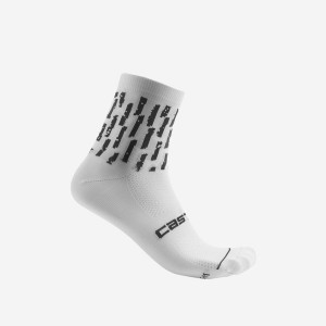 White Women Castelli AERO PRO W 9 CM Socks | AZOE47685