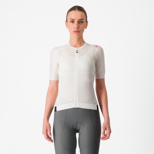 White / Dark Grey Women Castelli ESPRESSO W Jersey | BTCU07198