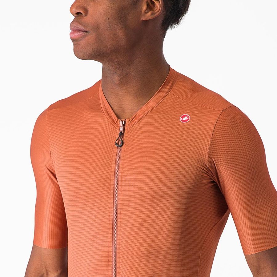 Beige / Dark Grey Men Castelli ESPRESSO Jersey | VAKS13794