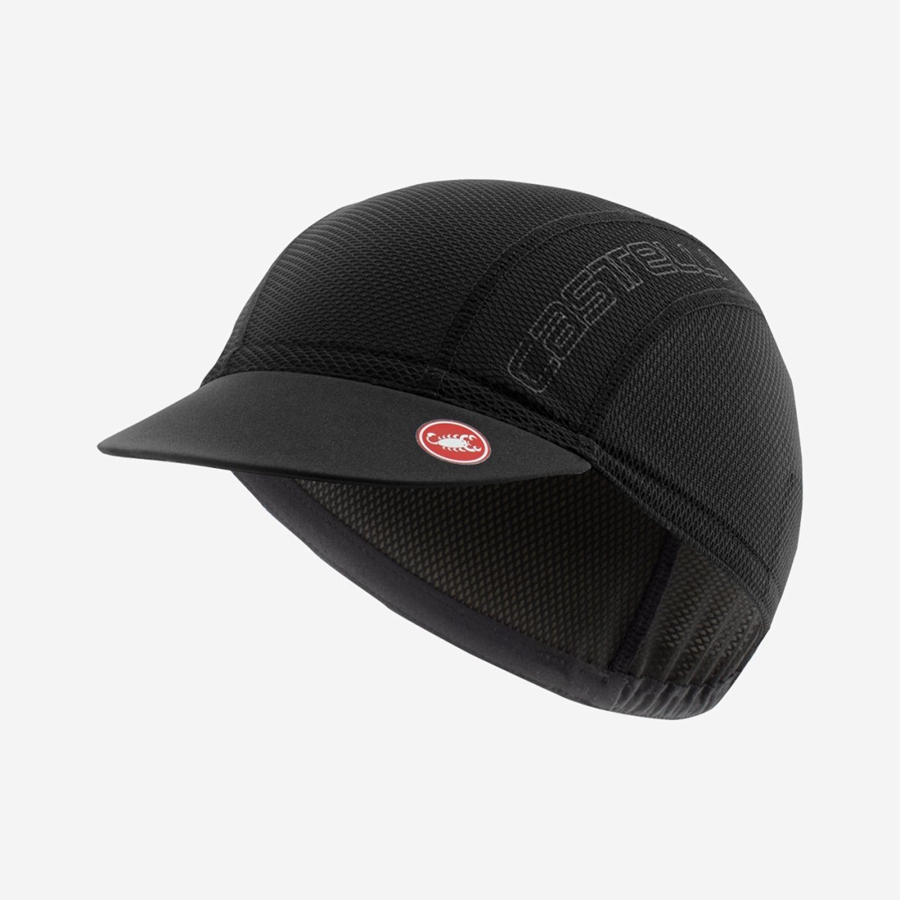 Black Men Castelli A/C 2 CYCLING Cap | MVWD85409